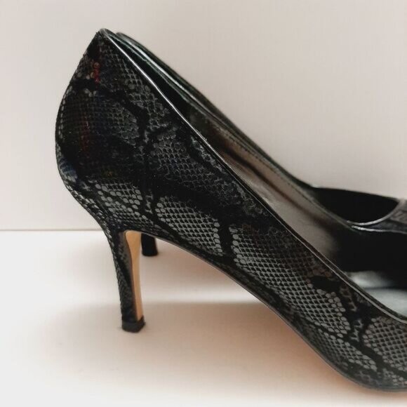 ROBERTO CAPUCCI | Italy Snake Pattern Genuine Suede Leather Stiletto Heels 7 B - Picture 4 of 16